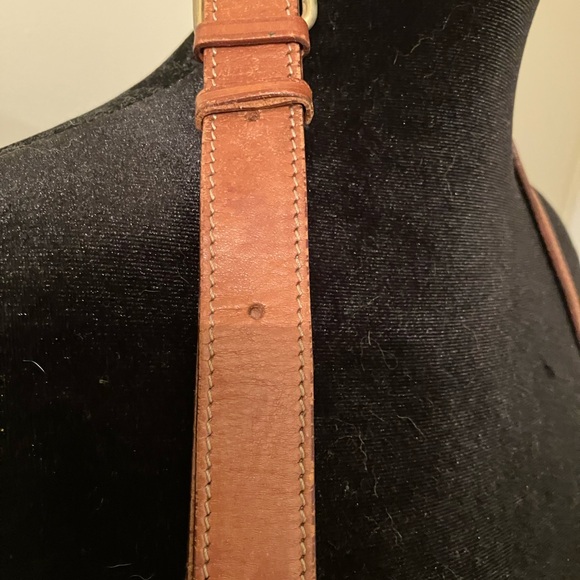 CELINE MACADAM CROSSBODY BAG ADJUSTABLE STRAP MADE IN ITALY Measures 10 X 7.5 in - Picture 3 of 16